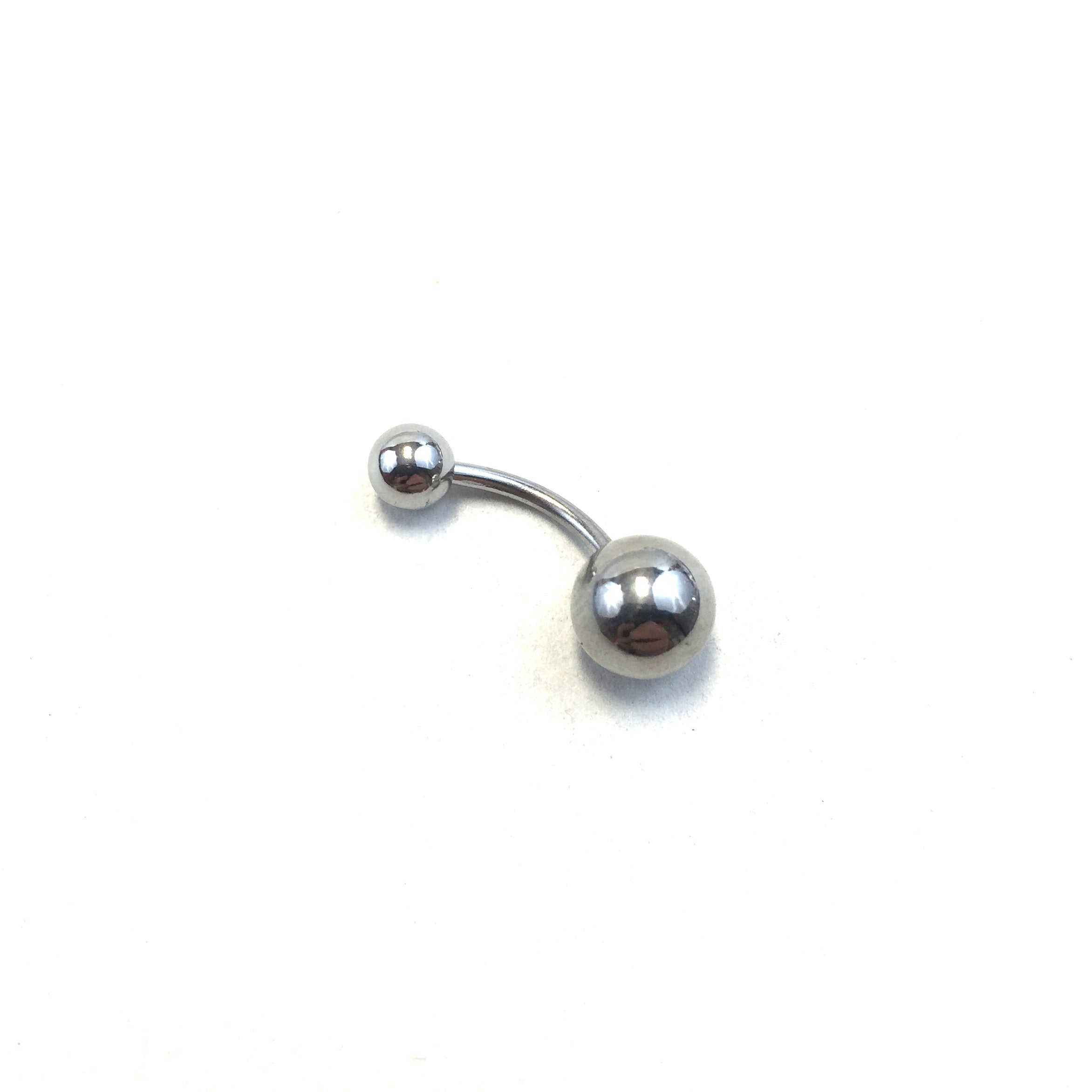 Diva 316L Surgical Steel Belly Button Curved Barbell Ring - Beauty Bar & Supply