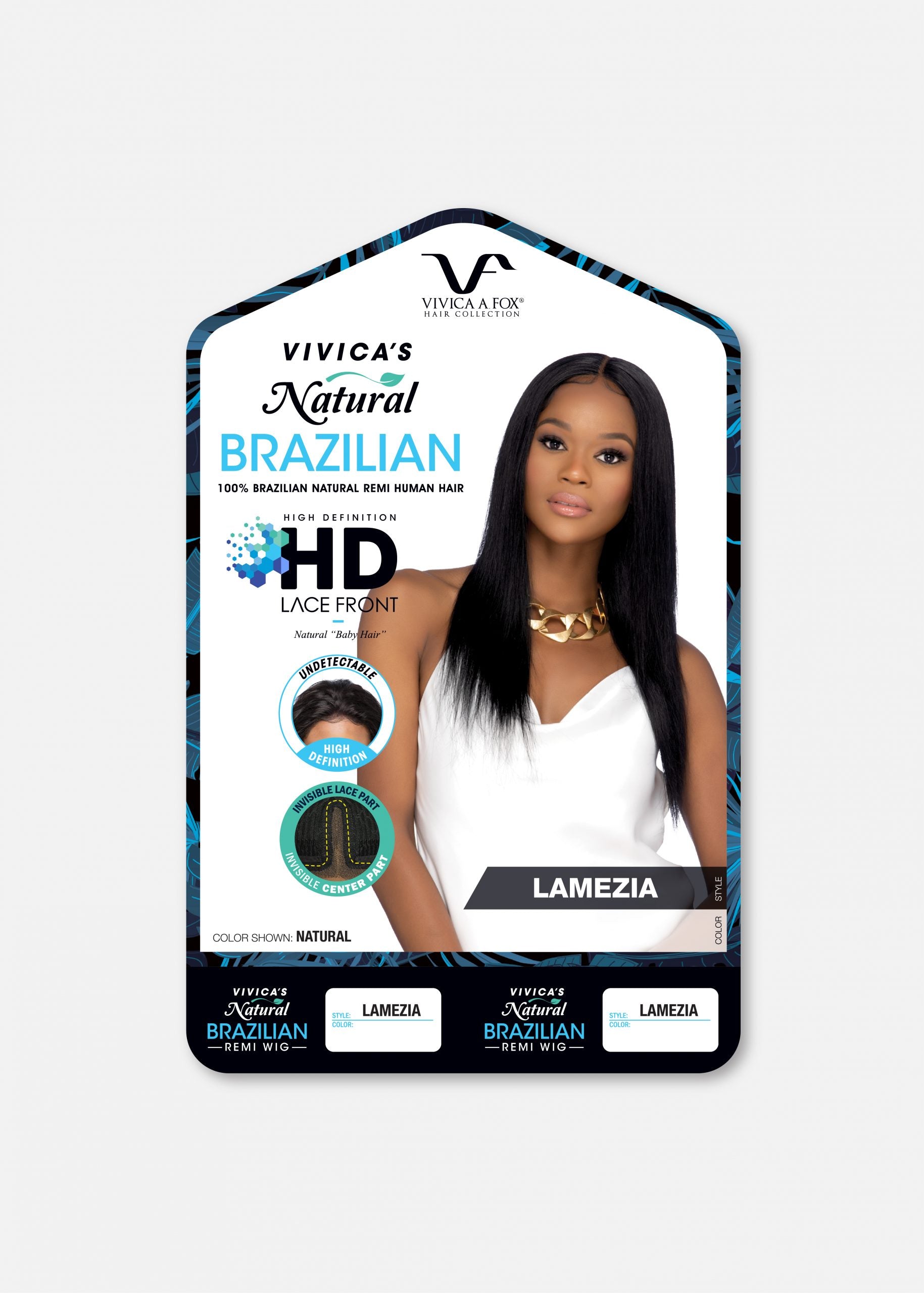 Vivica A Fox Brazilian Human Hair HD Lace Front Wig-Lamezia - Beauty Bar & Supply