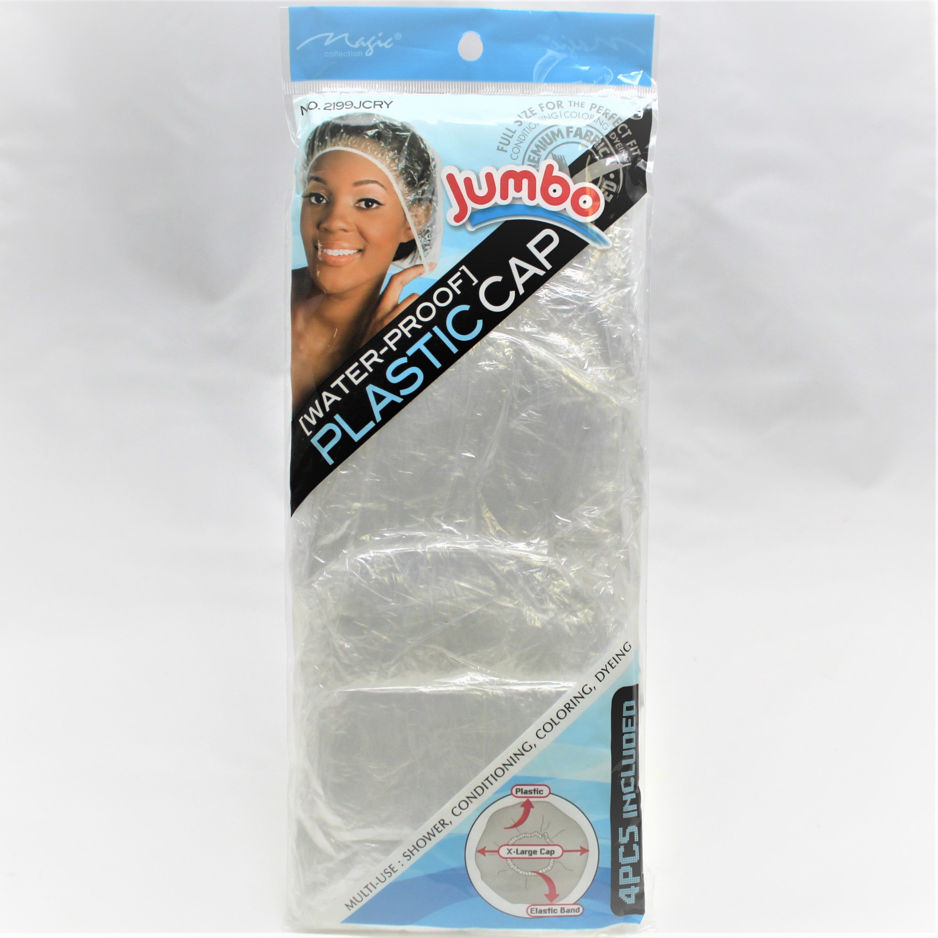 Magic Collection Jumbo Plastic Cap 2199JCRY - Beauty Bar & Supply