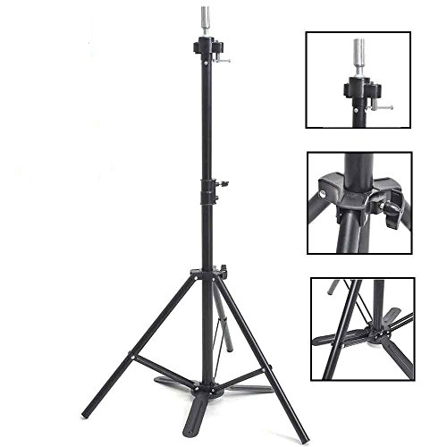 Adjustable Practice Mannequin Head Holder Tripod Stand with Carry Bag - Beauty Bar & Supply