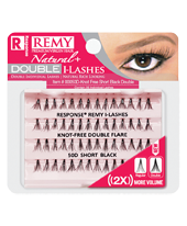 Response Natural+ Lashes Double Knot Free Flare Short Black #0050D - Beauty Bar & Supply