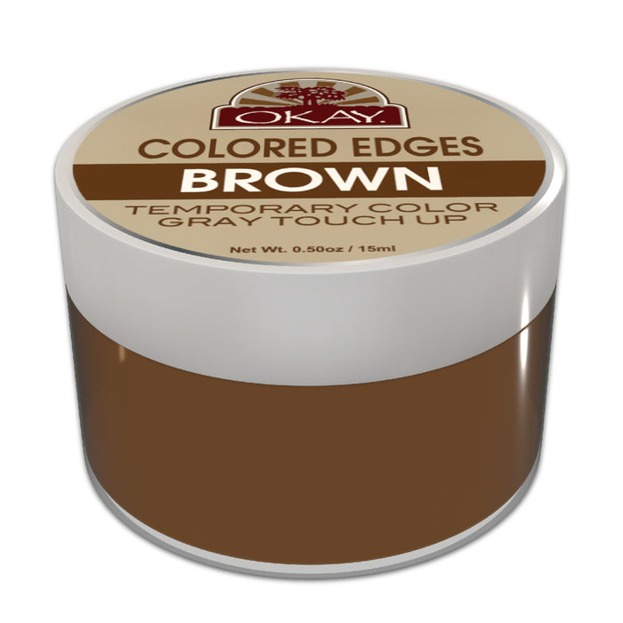 Okay Colored Edges Brown - Beauty Bar & Supply