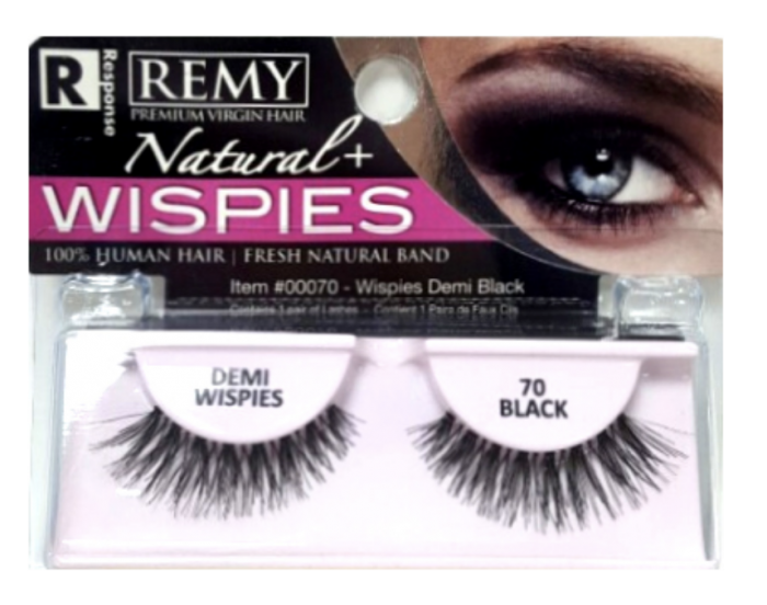 Remy Response Natural Wispies Demi Black #70 - Beauty Bar & Supply