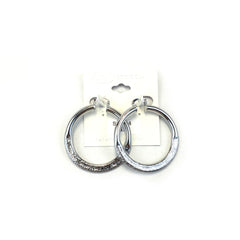 Spanish Brass Hoop Silver SBHS4 - Beauty Bar & Supply