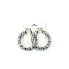 Spanish Brass Hoop Silver SBHS6 - Beauty Bar & Supply