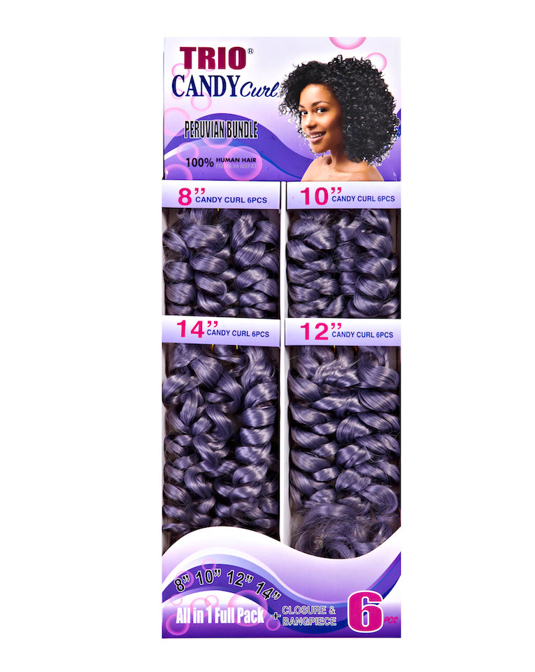 Trio Candy Curl Peruvian Bundles 6pc - Beauty Bar & Supply