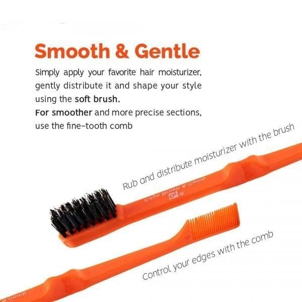 Beauty Town Double Sided Edge Brush &amp; Comb - Beauty Bar & Supply