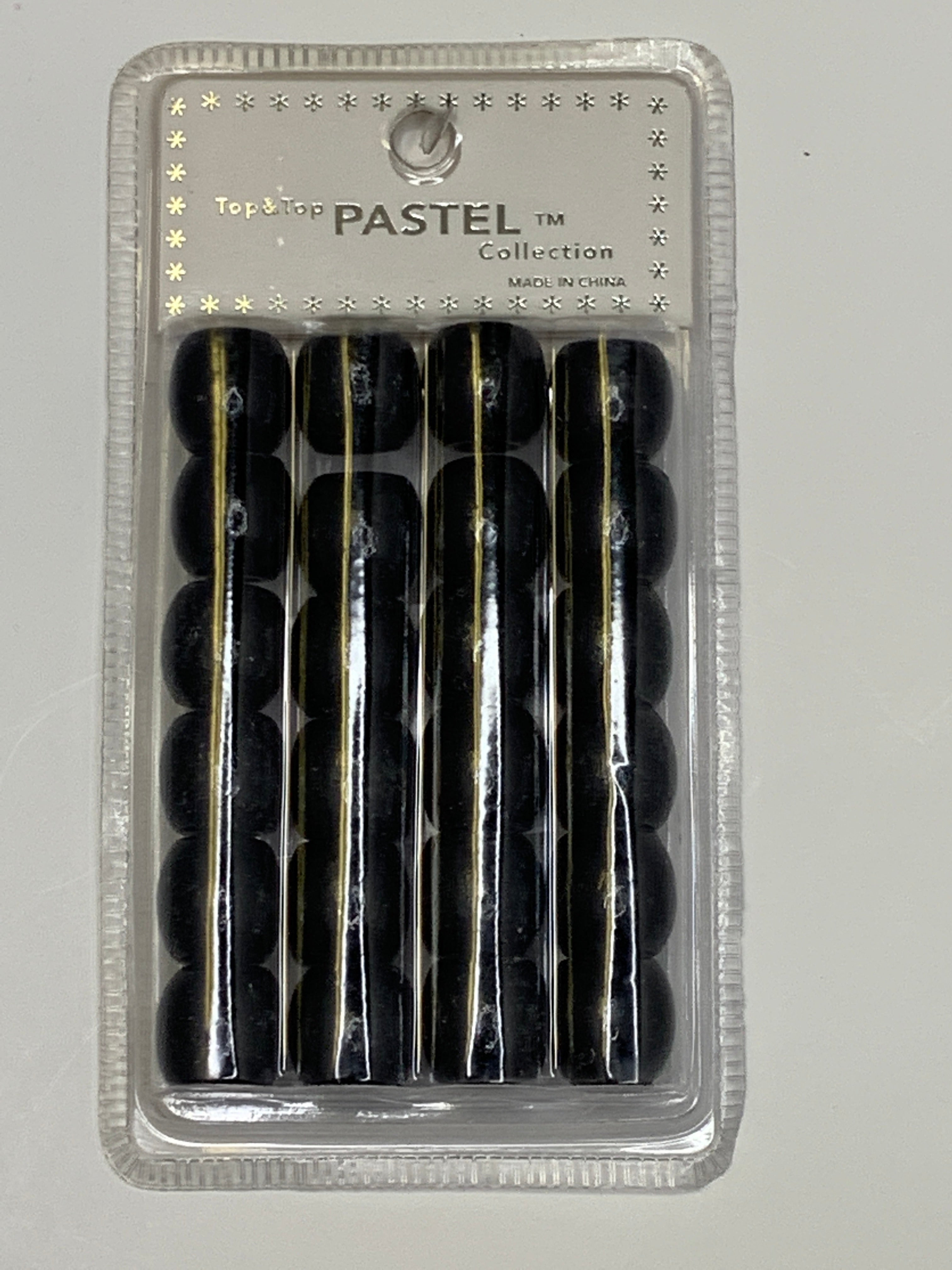 Pastel Collection Faux Wooden Beads-Black - Beauty Bar & Supply