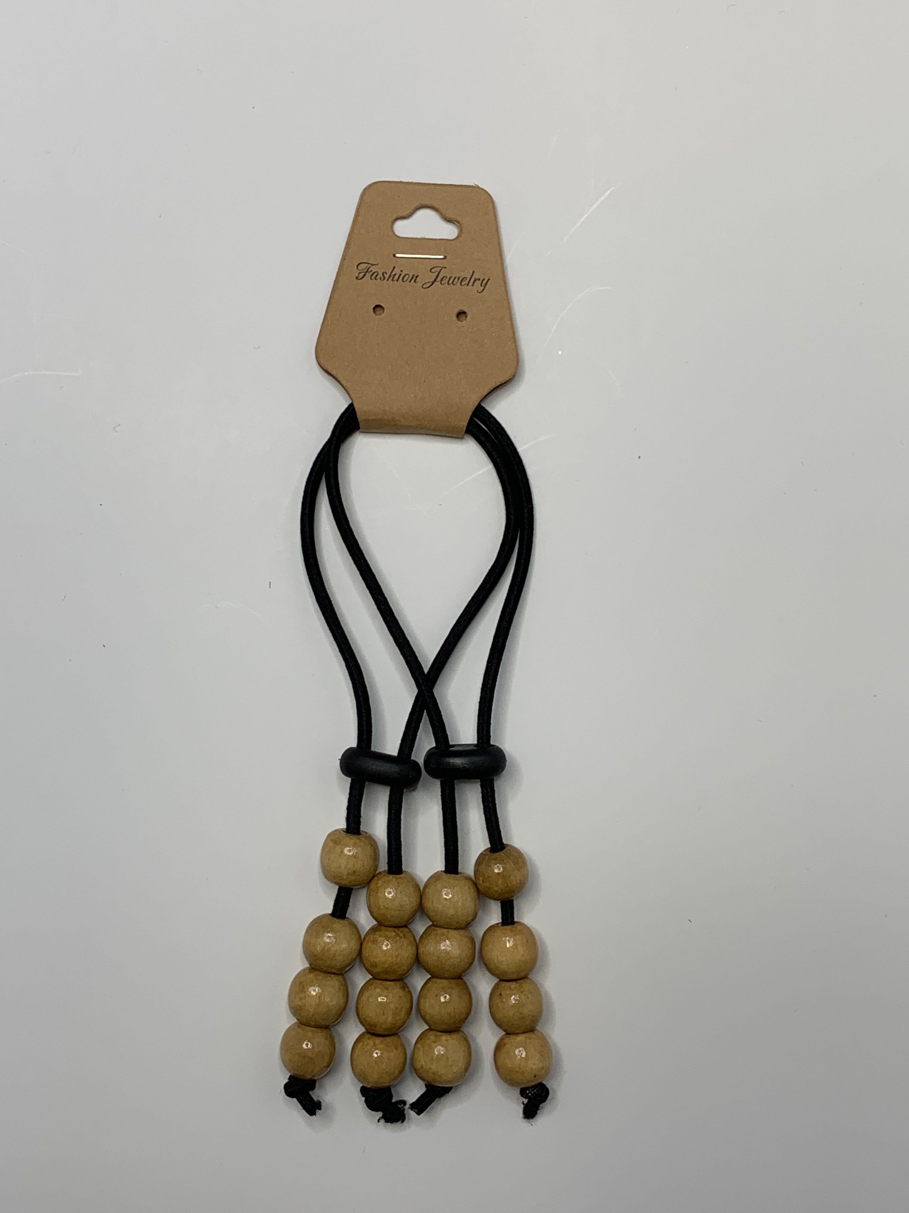 Fashion Jewelry Hand Ties Wooden Beads - Beauty Bar & Supply