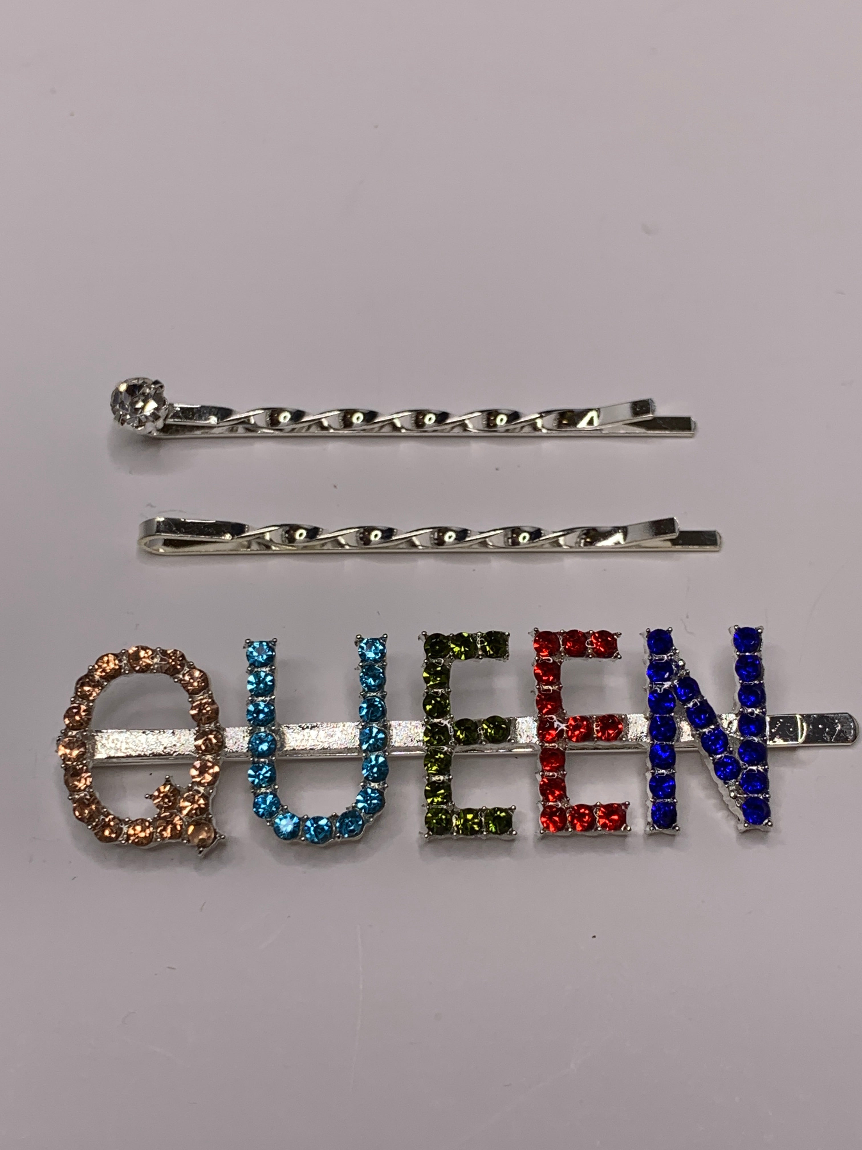 Magic Girl Collection Rhinestone Bobby Pin 3PCS-Queen(Assorted) - Beauty Bar & Supply
