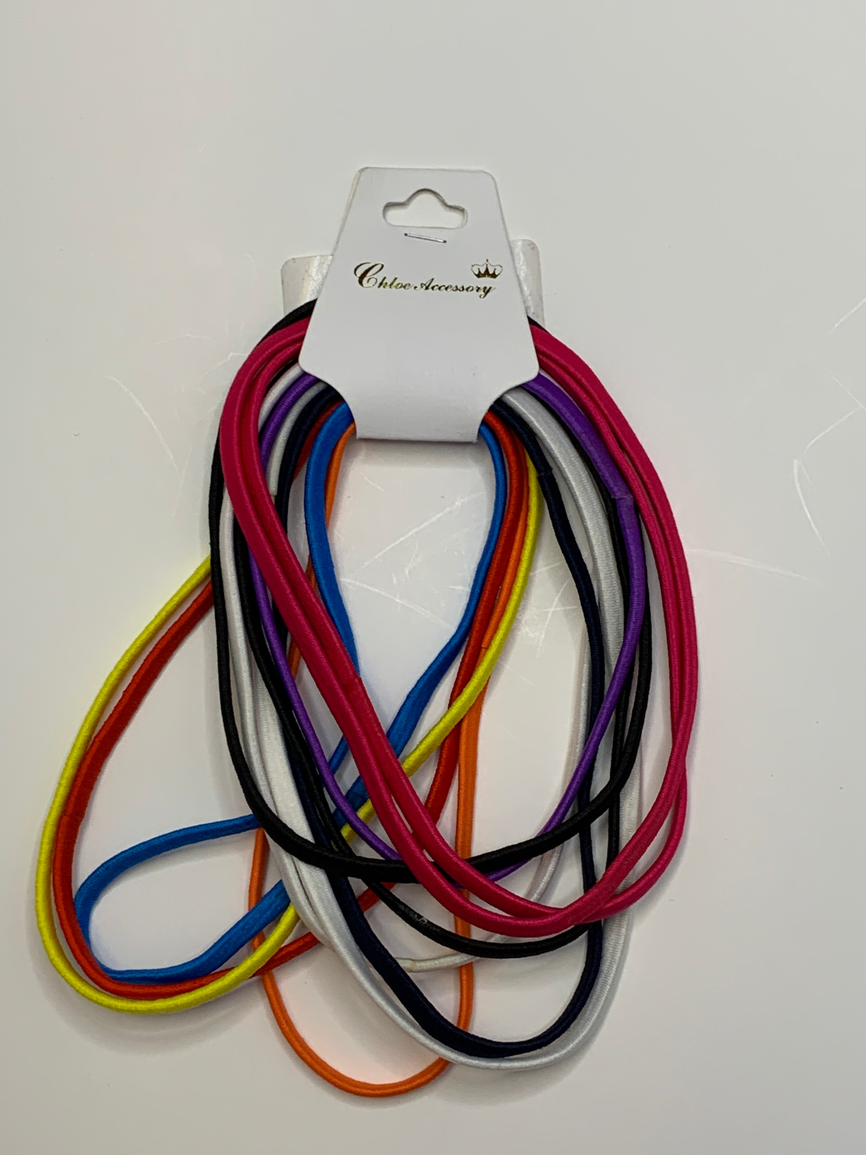 Chloe Accessory Elastic Band Multi Colored - Beauty Bar & Supply