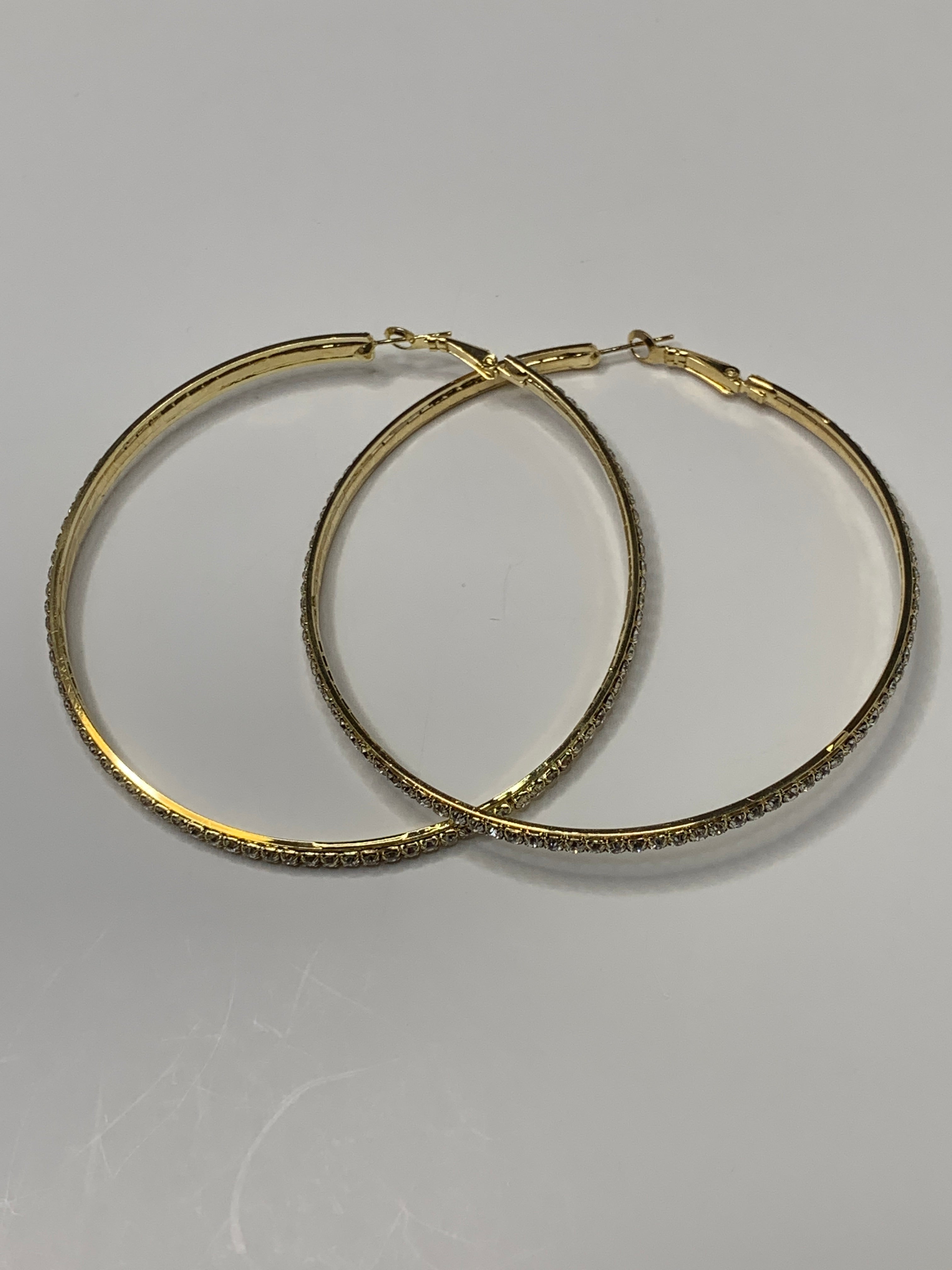Diva Single Bar Jr Hoop Earring 80G 7738 JF180G - Beauty Bar & Supply