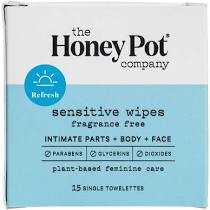 The Honey Pot Company Sensitive Intimate Daily Travel Wipes - Beauty Bar & Supply