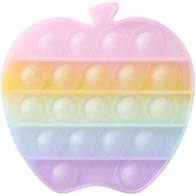 Push Bubble Pop It Rainbow Glow In The Dark Silicone Fidget Sensory Toy - Beauty Bar & Supply