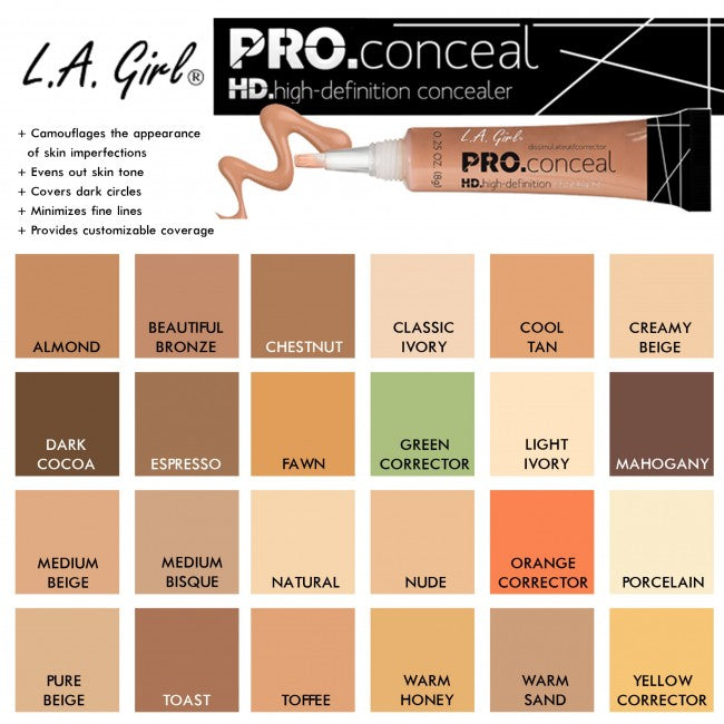 pålidelighed lugt Konserveringsmiddel L.A. Girl HD Pro Conceal | Beauty Bar & Supply