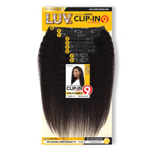 Eve Hair Luv Clip 9 pcs 100% Remy Human Hair Natural Kinky Straight Clip In Extensions - Beauty Bar & Supply