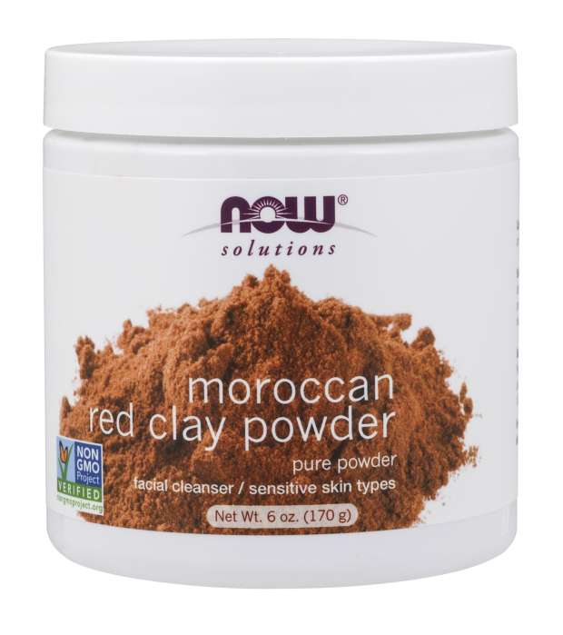 NOW Moroccan Red Clay Powder 6oz. - Beauty Bar & Supply