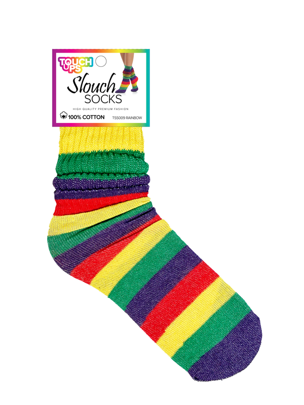 Touchdown Slouch Socks 100% Cotton Size 9-11 - Beauty Bar & Supply