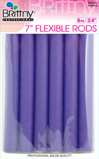 Brittny 6&quot; Long Flexible Rods 6 PCS - Beauty Bar & Supply