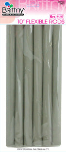 Brittny 10&quot; Long Flexible Rods 6 PCS - Beauty Bar & Supply