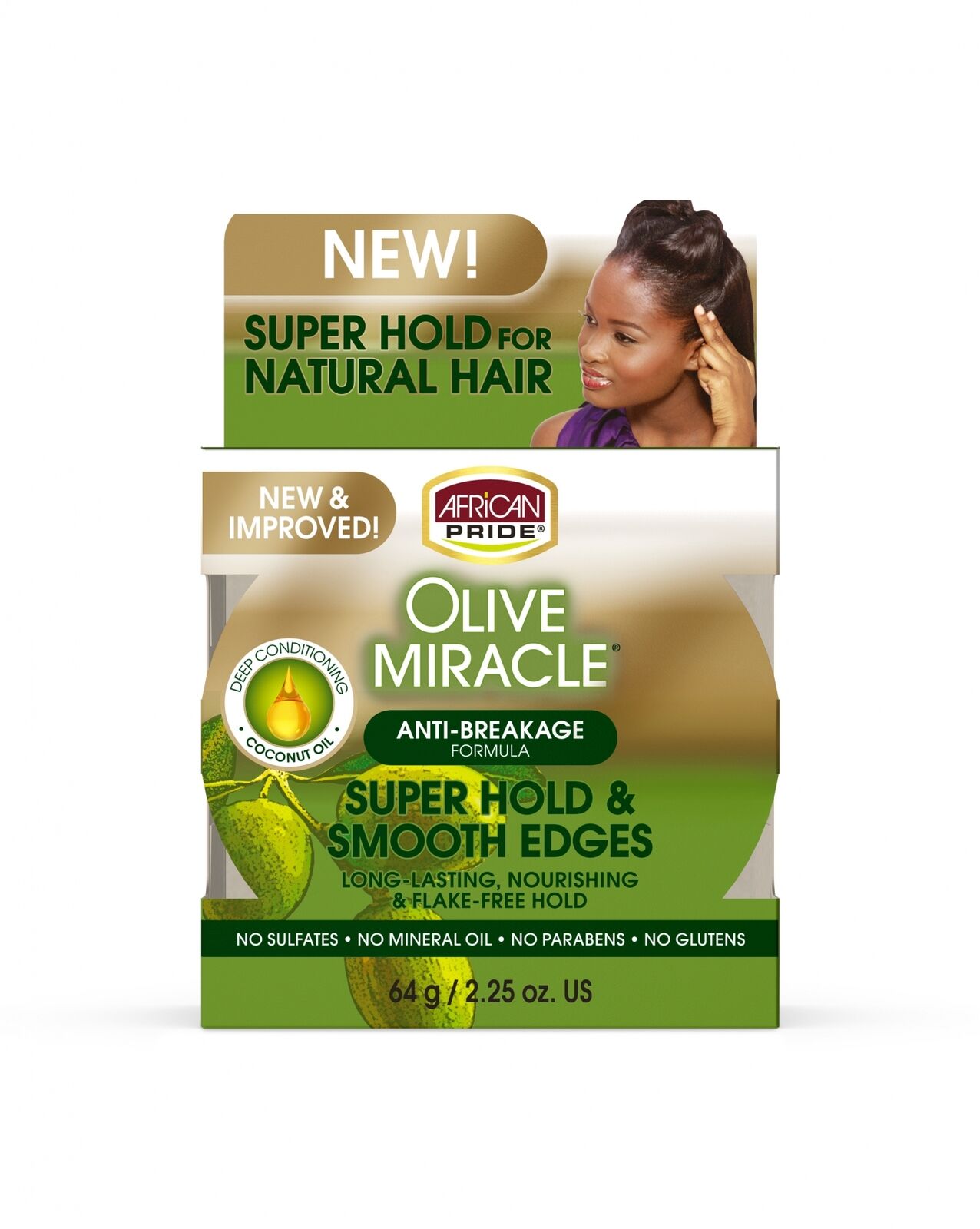 African Pride Olive Miracle Super Hold &amp; Smooth Edges - Beauty Bar & Supply