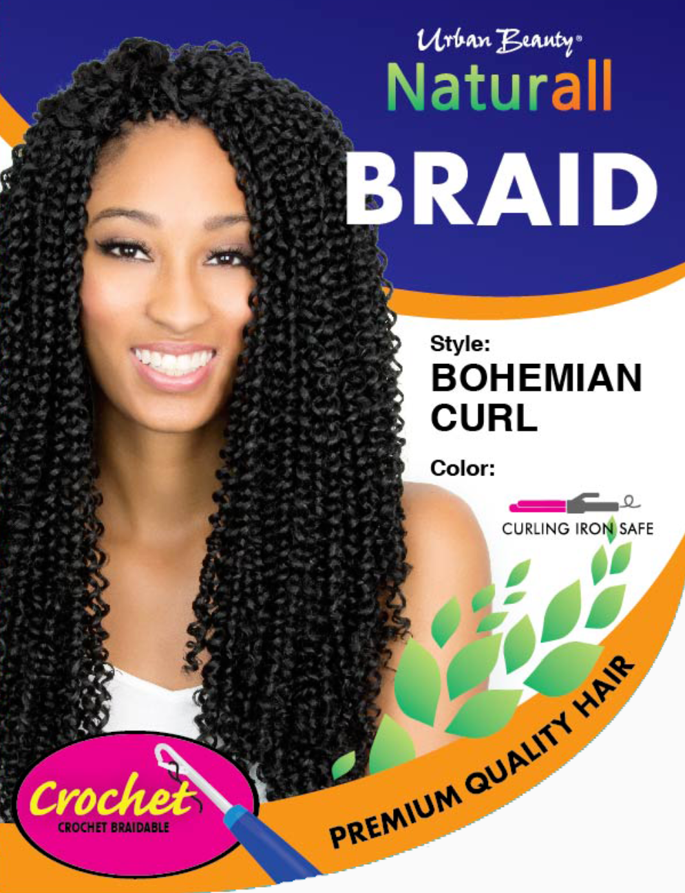 Urban Beauty Naturall Braid Crochet Hair- Bohemian Curl - Beauty Bar & Supply